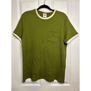 Dandy Del Mar Waffle Knit Green Short Sleeve‎ Tee Size XL